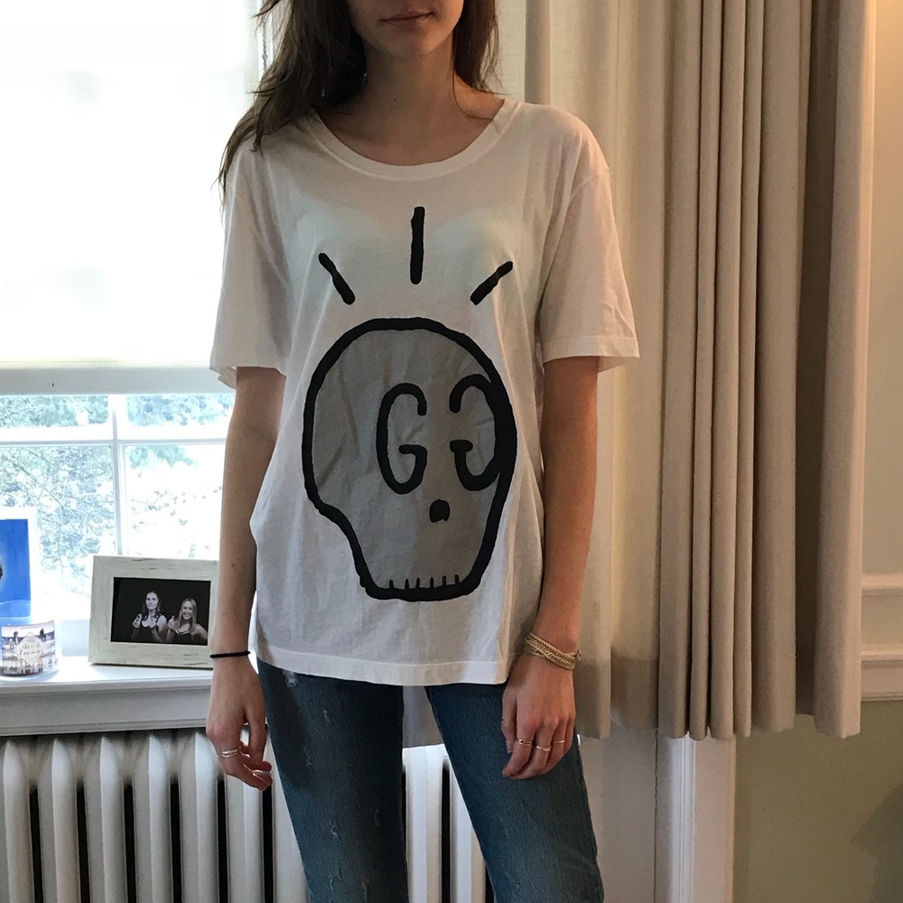 Gucci Ghost Logo t shirt Men’s small