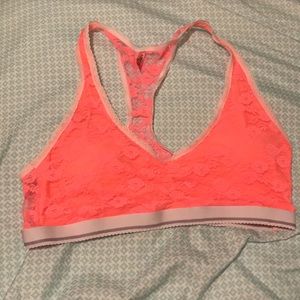 SOLD!!! Orange lace XL bralette.
