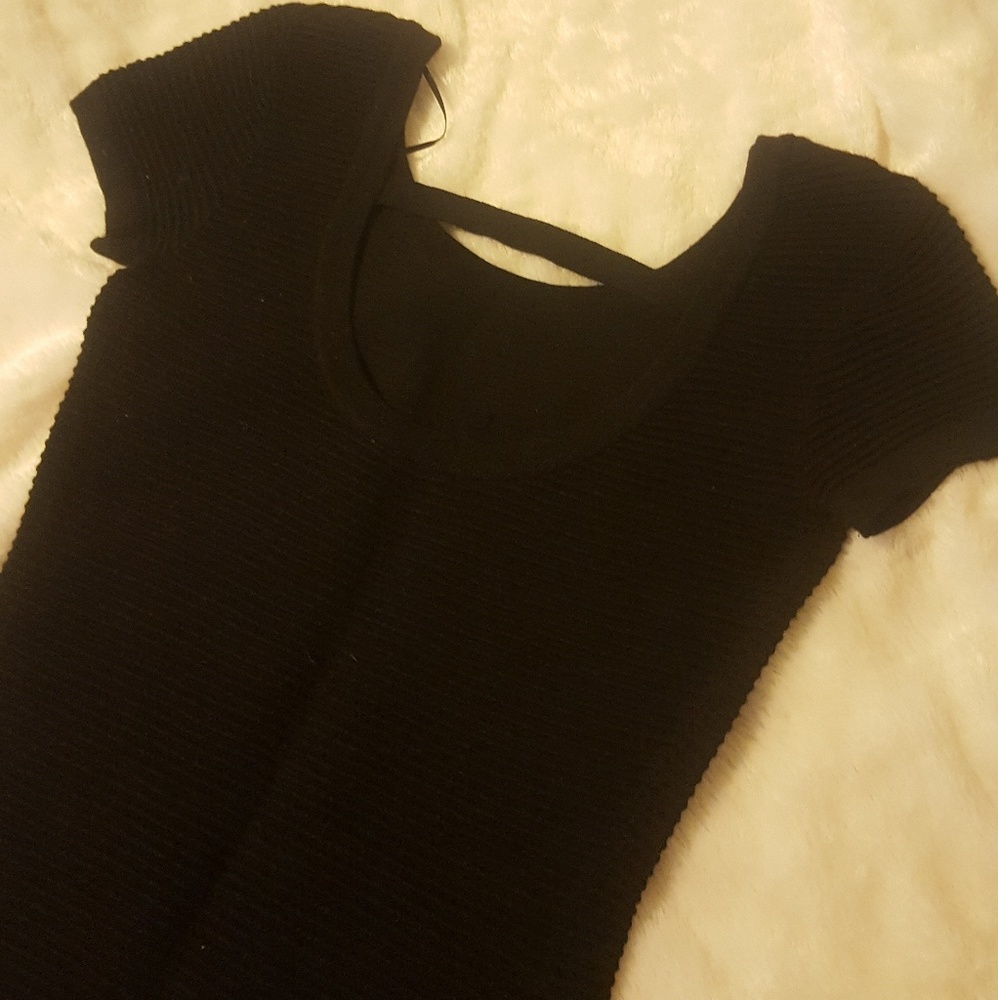 《h&m》ribbed knit dress