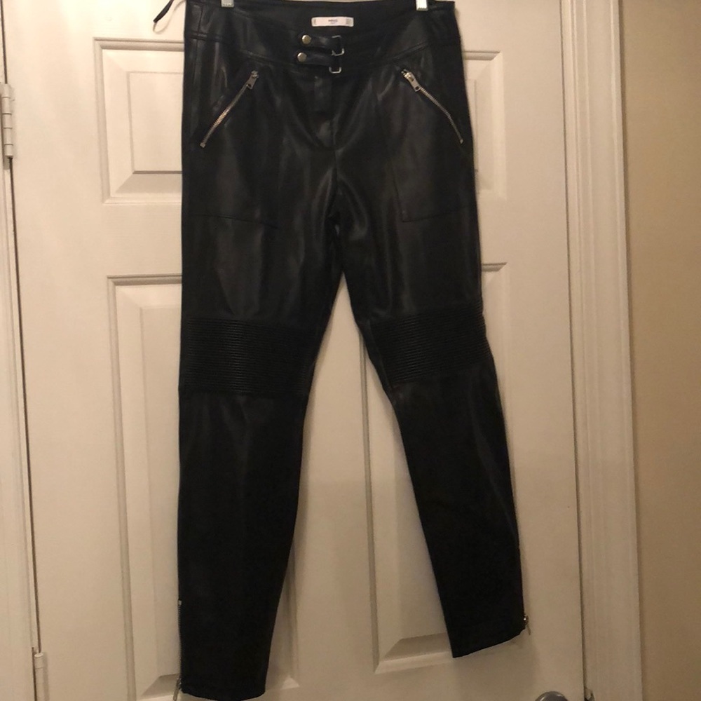 New Mango leather pants