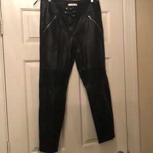 New Mango leather pants