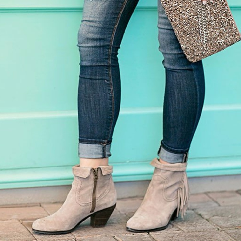 Sam Edelman Fringe Booties