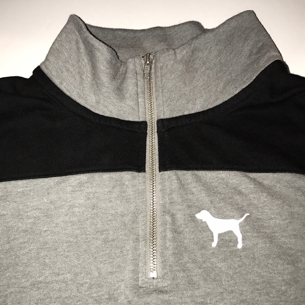 victoria's secret pink half zip
