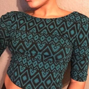 Printed Crop Top