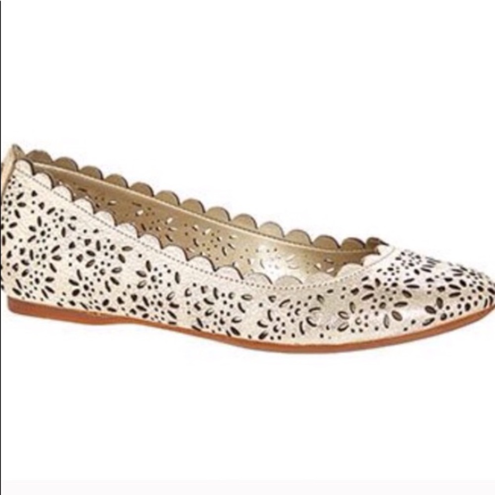 Coach Metallic Flats