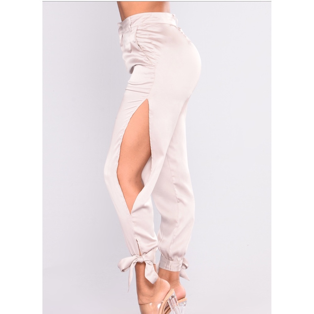 Fashion Nova Satin Pants on sale now!!!