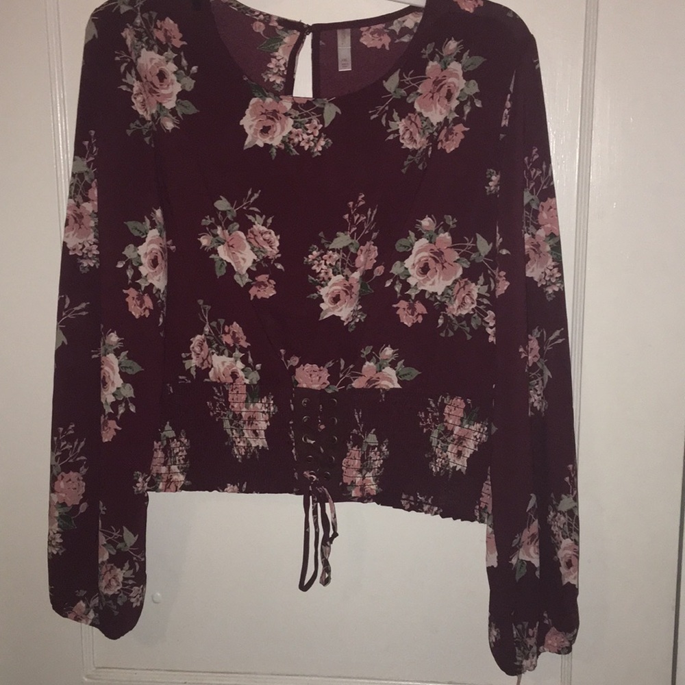 Long Sleeve Crop Top Corset