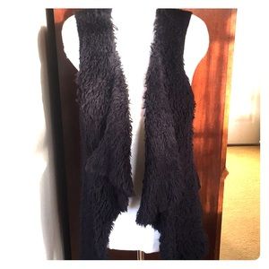 Fuzzy Drape Vest