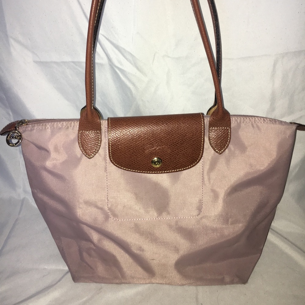 Longchamp- Le Pliage medium lavender tote bag