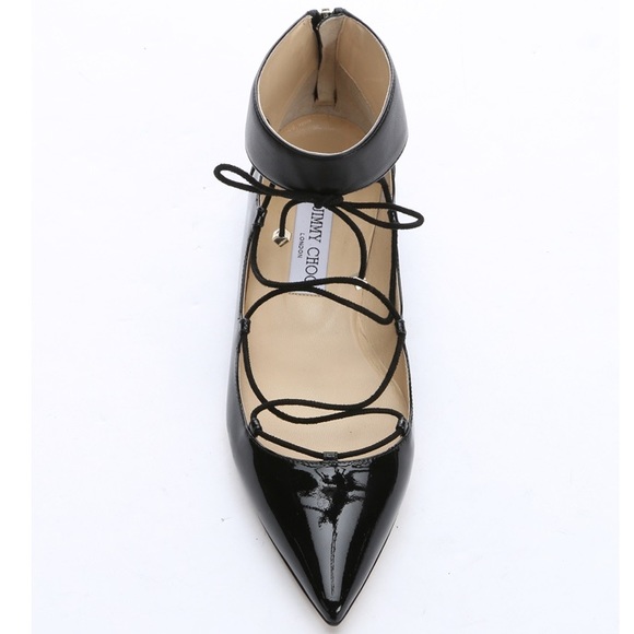 JIMMY CHOO Ankle Strap Ballet Flats - Picture 6 of 8