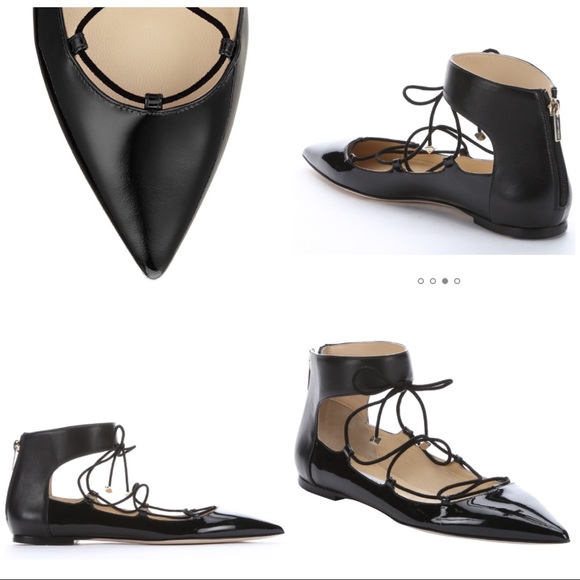 JIMMY CHOO Ankle Strap Ballet Flats - Picture 7 of 8