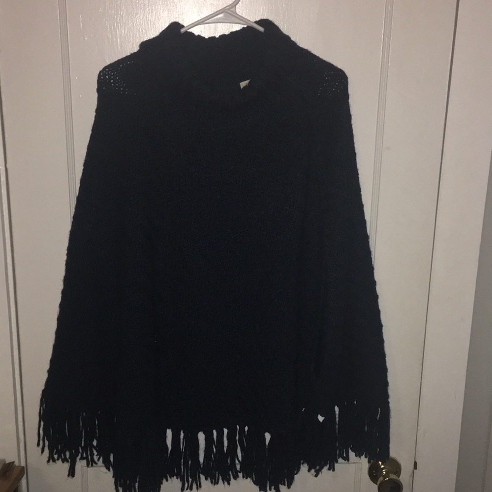 Teal Poncho