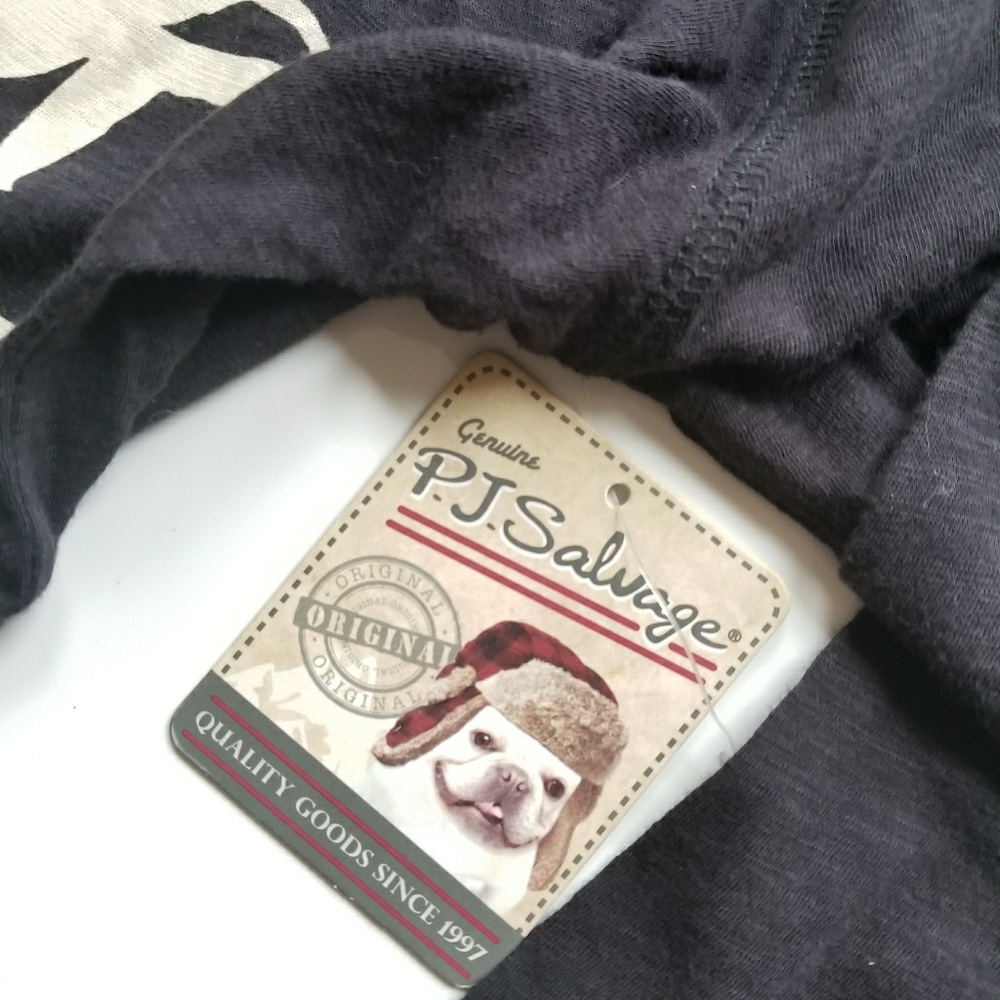 PJ Salvage Holiday Edition "Merry & Bright" Henley - Picture 5 of 8