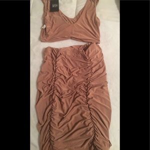 2 piece nude set