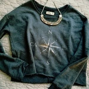 Hollister crop top sweater💚