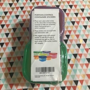 Beach body portion control containers