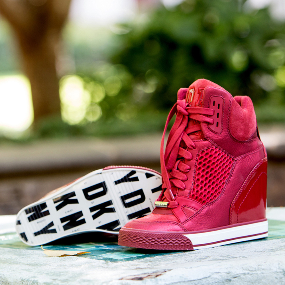 IN SEARCH OF DKNY Giada wedge sneakers