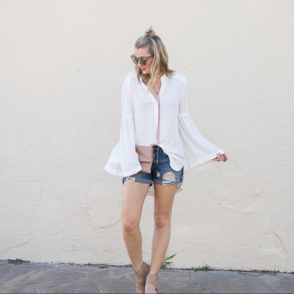 Free people bell sleeve top - Picture 2 of 8