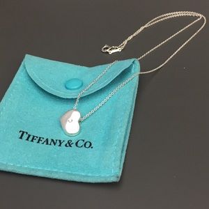 Tiffany & Co. silver heart necklace with diamond