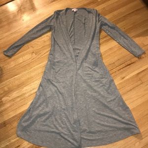 XS LulaRoe Sarah - ribbed gray