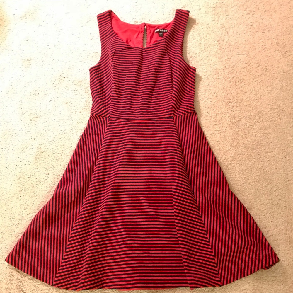 🍒SOLD🍒Lovely Skater Dress in black and red