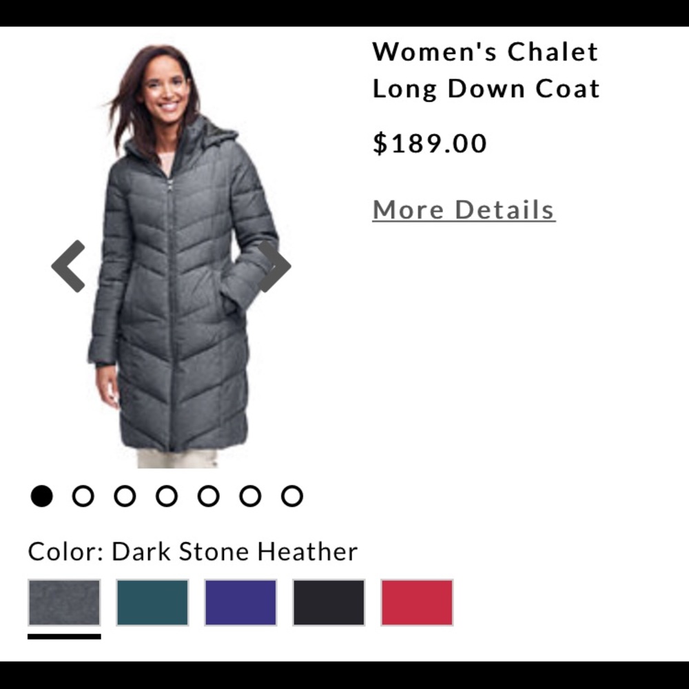 Lands End Chalet Down Coat