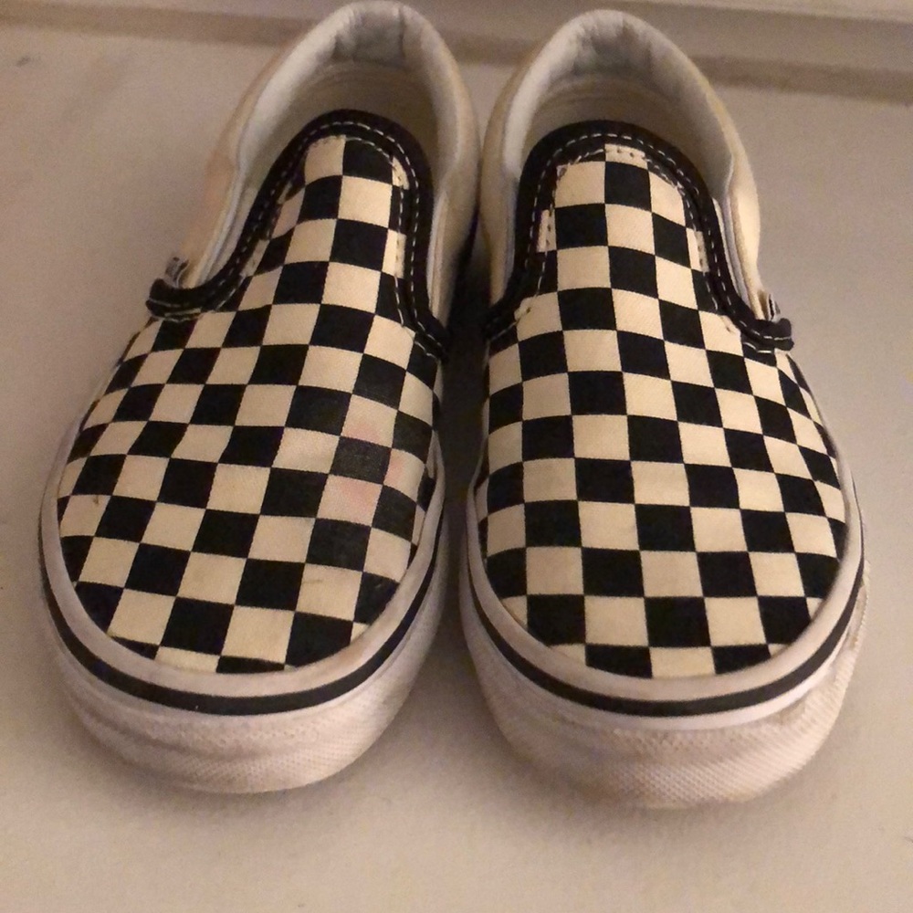 Slightly worn slip on Vans