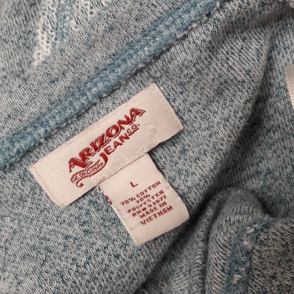 ARIZONA JEAN CO Pullover Sweater Blue/Green - Picture 7 of 8