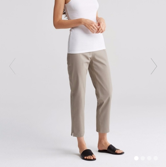 eileen fisher organic cotton slim pant