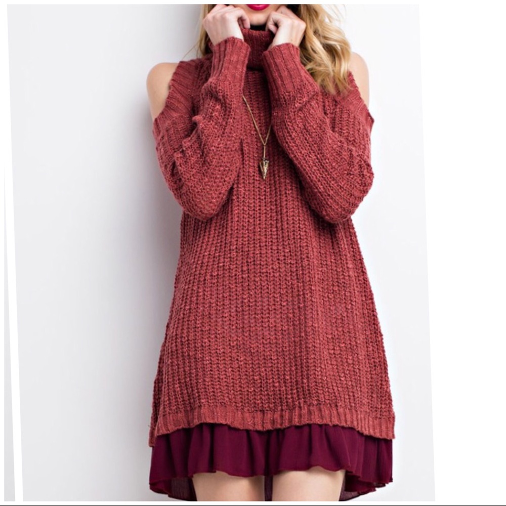 Sienna Cold Shoulder Sweater