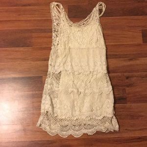 Crochet White Dress