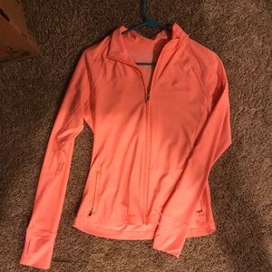 Coral light active zip up (never worn)
