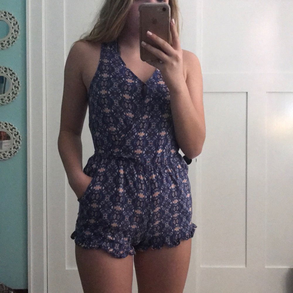 Tank Top Romper With Pockets