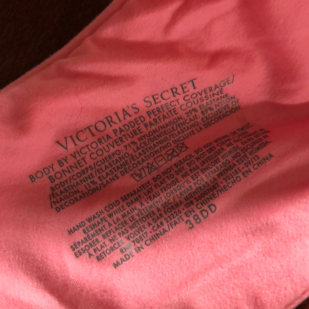Body by Victoria bright orange bra. 38DD