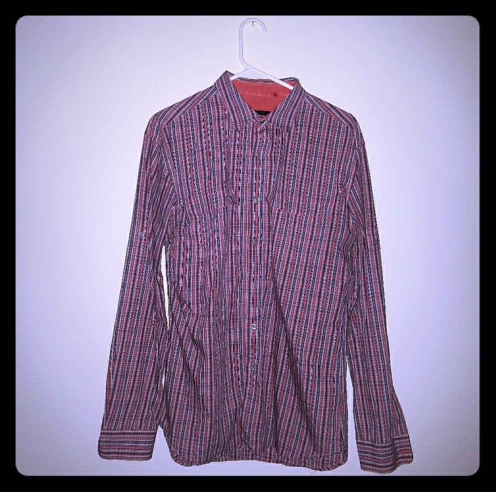 Elie Tahari Plaid Button Up
