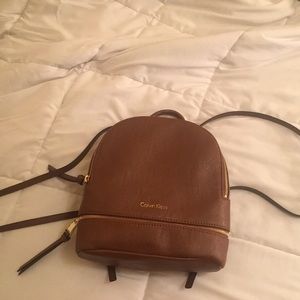 Authentic Brand New Calvin Klein Tan Backack
