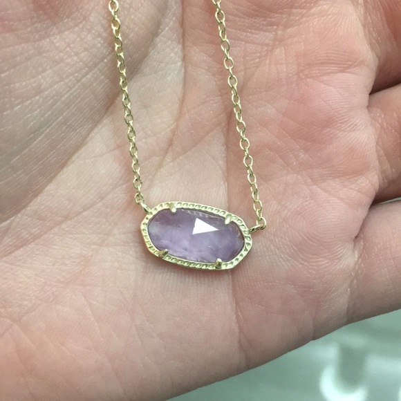 Kendra Scott Necklace Amethyst Store 