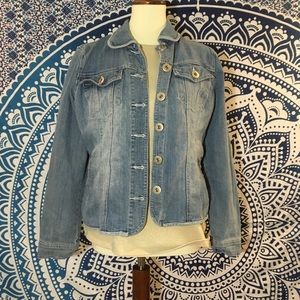 Baccini Soze Large Denim Button Down Jacket