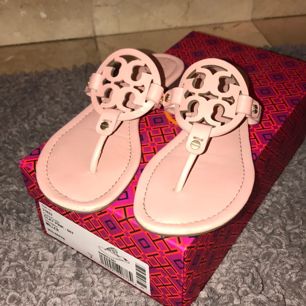 Tory Burch Miller Sandal in Clay Pink
