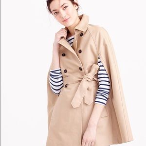 Jcrew cape trench coat