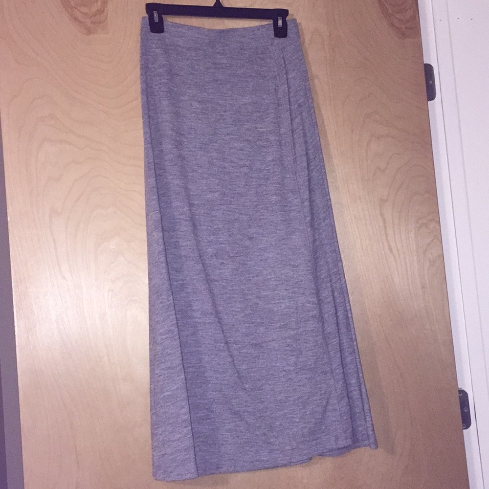 Gray cotton maxi skirt!