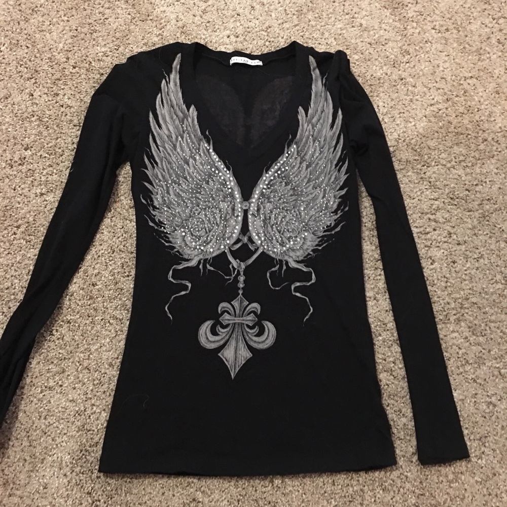 Long black sleeves shirt