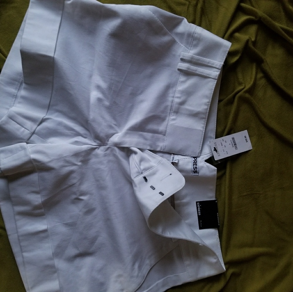 Express white shorts