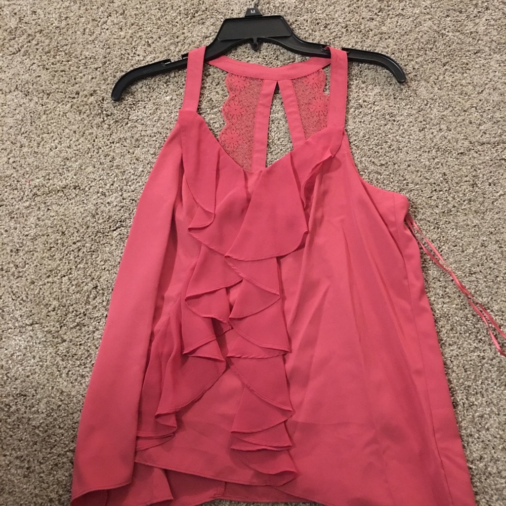 Pink dressy tank