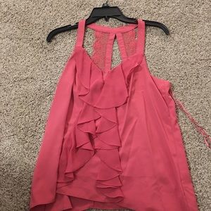 Pink dressy tank