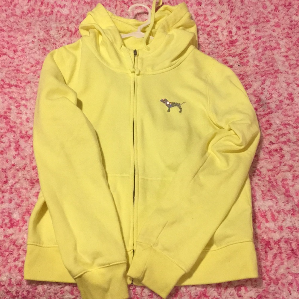 vs PINK zip up hoodie