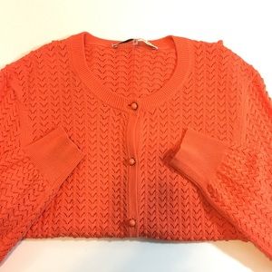 Gorgeous Trina Turk Sweater Coral in color