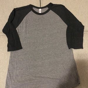 American apparel baseball tee