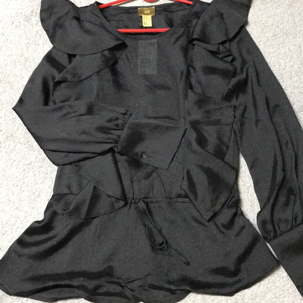Gun metal blouse