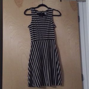 Striped sleeveless dress